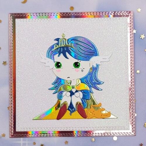 P15D Girl Princess Metal Cutting Dies Stencil DIY Scrapbooking Album Paper Card Template Mold Embossing Decoration
