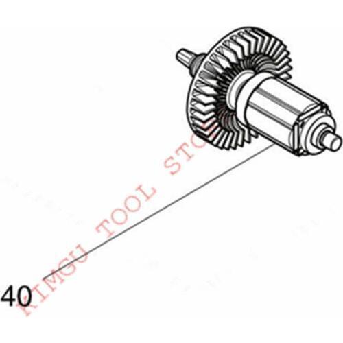 Genuine Armature For Makita 519391-3 DJR187 DJR360 DJV140