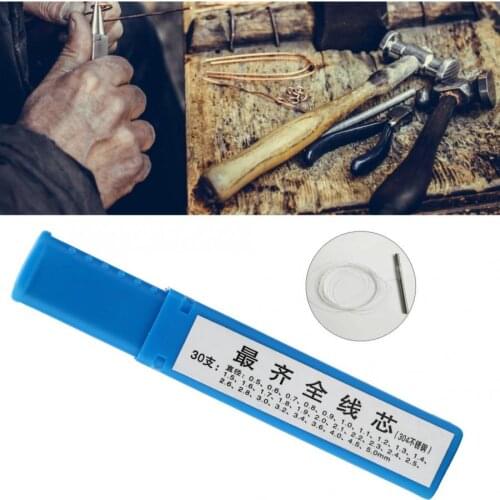 Professional 30Pcs Professional Metal Solid Cored Rod Wire Tone Jewelry Necklace processing Making Tool for Jeweler c