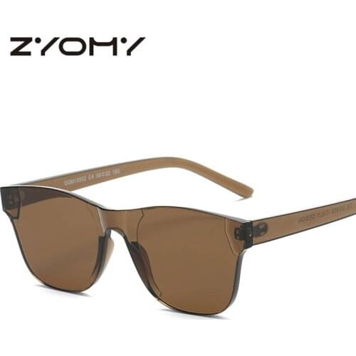 Q Unique Candy Colors Oculos De Sol Driving Glasses Eyewear Accessories Siamese Sunglasses Classic Frameless
