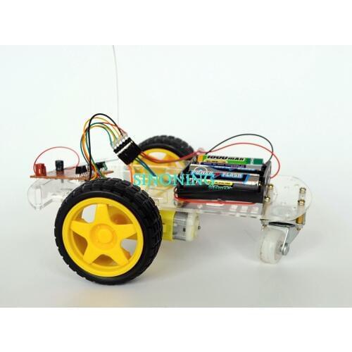 Hand made 4 Channel Remote Control Smart Robot kits Car DIY full set electronic bricks Toys SINONING