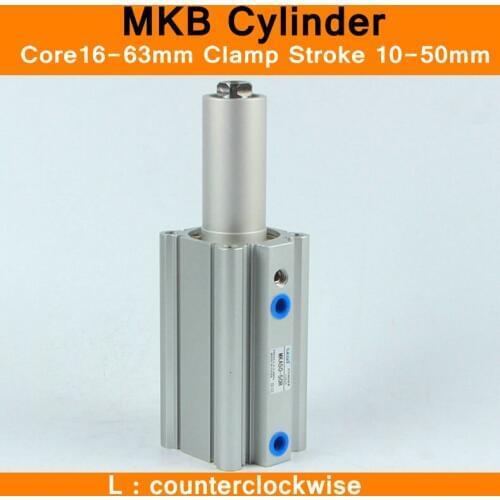 SMC MKB Style Rotary Clamping Cylinder Air Cylinders Pneumatic Component Air Tools MKB series L Left Turn Counter Clockwise