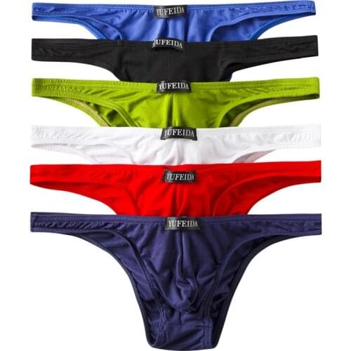 4PCS/Lots Gay Underwear Penis Pouch Micro Panties Sexy Erotic Lingerie Jockstrap GayThongs Male Jock Strap Lingerie G Strings