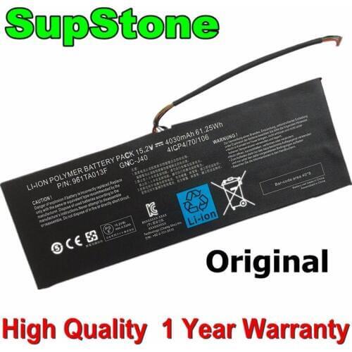 SupStone 15.2V 61.25Wh New Original GNC-J40 961TA013F Laptop Battery For GIGABYTE P34W P34K P34F P34G V2 V3 V4 V5 V7 XMG C504