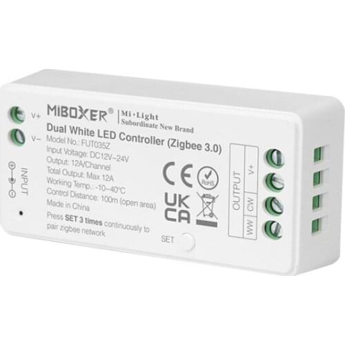 Miboxer Zigbee 3.0 Single Color/Dual White/RGB/RGBW/RGB CCT LED Controller DC12V 24V Max 12A For LED Strip Lamp Tape