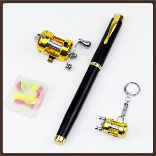Aluminum Alloy Telescopic Fishing Rod Pen Portable Pocket Outdoor Stream Fishing Pole Reel Ultralight Varas De Pesca Equipment