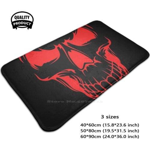 Death Comfortable Door Mat Rug Carpet Foot Pad Death Grim Reaper Skulls 2020
