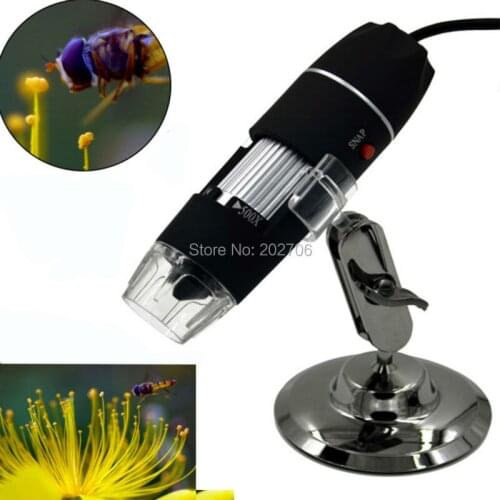 USB Digital Microscope 50X~ 500X 2MP With 8 LED Microscope Endoscope Video Camera Magnifier 500X Zoom Loupes With Retail Box