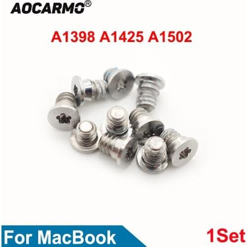 Aocarmo 1Set For MacBook A1398 A1425 A1502 Bottom Screws Back Cover Screw Replacement Parts