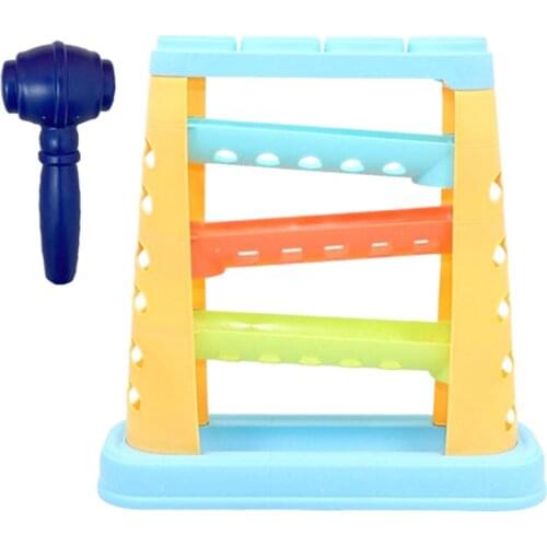 Rolling Ball Drop Toy and Hammer Maze Race Developmental Toys for Toddlers