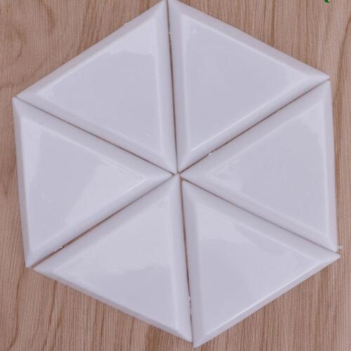 10Pcs DIY Plastic Triangle Nail Rhinestones Beads Plate Art Sorting Tray Palette