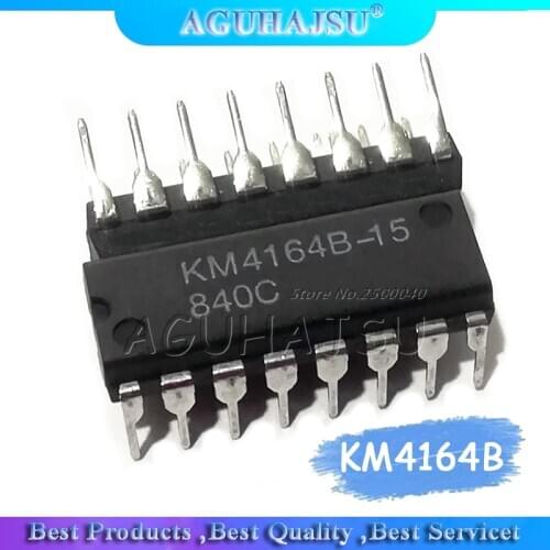 10PCS/lot 4164 KM4164B KM4164B-10 KM4164B-12 KM4164B-15 DIP16 64K x 1-bit dynamic memory page mode