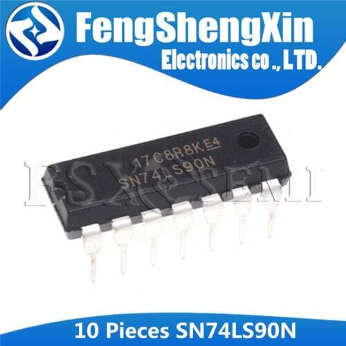 10pcs/lot New SN74LS90N DIP-14 HD74LS90P HD74LS90 74LS90 Asynchronous Up Counter IC