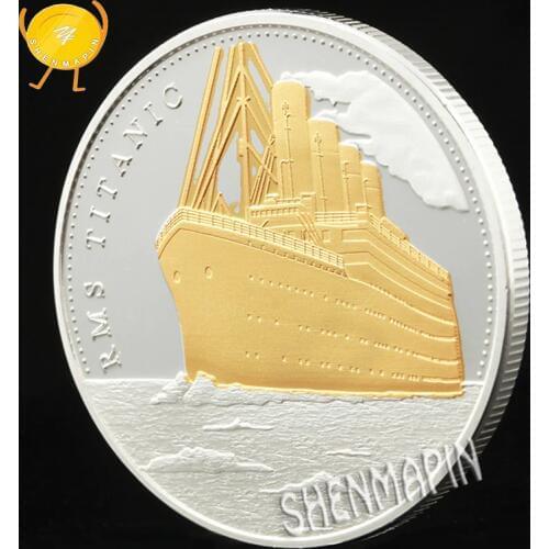 1912 Titanic Gold Silver Commemorative Coin 100th Anniversary of the Sinking of Titanic Coins Collectibles Historical Memorial