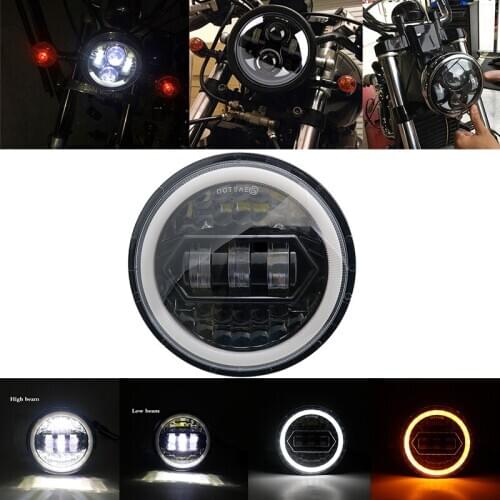 5 3/4" Motorcycle 5.75 inch led headlight with Housing Bucket Bracket Holder Mounting bracket for harley Sportster