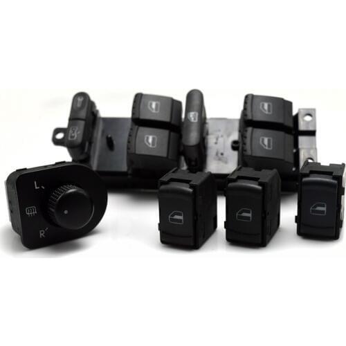 5 Pcs window switch mirror switch for VW JETTA GOLF MK4 POLO BORA Passat B5 BEETLE 3B0959855 1J4 959 857D 1GD 959 855C