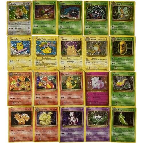 60PCS Pokemon Shining Cards French V VMAX MEGA GX TAG Trading Battle Game Card 1996 Years Collection Booster Box Kids Toys Gifts