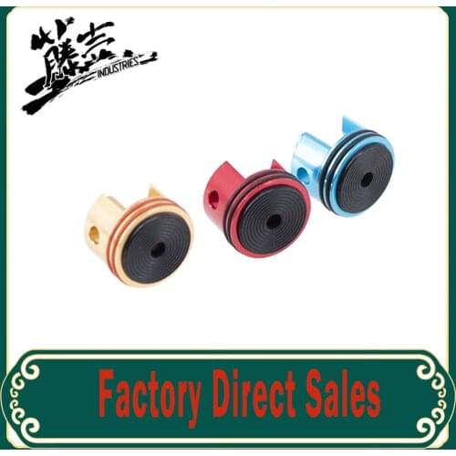 7075 CNC Aluminum Double O-ring Rubber Pad Type Cylinder Head Fit AEG Airsoft Ver.2 Gearbox For M4 AK AEG Paintball Accessories
