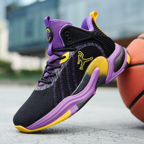 Basketball Shoes for Men Air Shock Outdoor Trainers Light Sneakers Breathable Cushioning Jordan Basketball Shoes