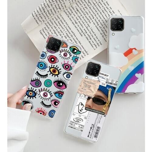 For Funda Huawei Nova 7i cover case For Huawei nova 7i Nova7i 7 i Soft Bumper Silicon Clear Cute Back Cover Protector Phone Case