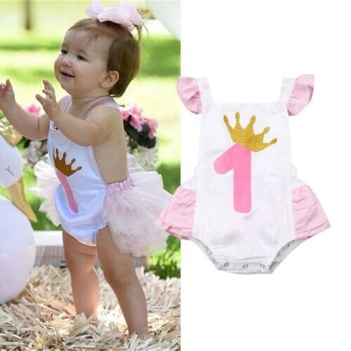 Baby Girl Infant Newborn Cotton Sleeveless Casual Loose Bodysuit Jumpsuit Summer Outfit Clothes 0-24M