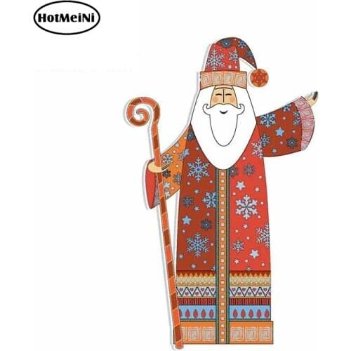 HotMeiNi 13cm x 8.3cm Funny Car Stickers for Christmas SANTA Vinyl JDM RV Lapptop Motorcycle Decals Car Assessoires