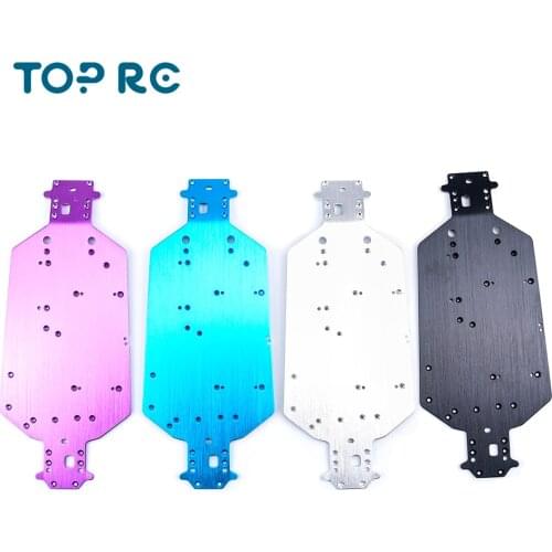 HSP 04001 Metal Aluminum Chassis Upgrade Parts For 1/10 RC Buggy XSTR Monster Truck BRONTOSAURUS 94111 Redcat Volcano EPX