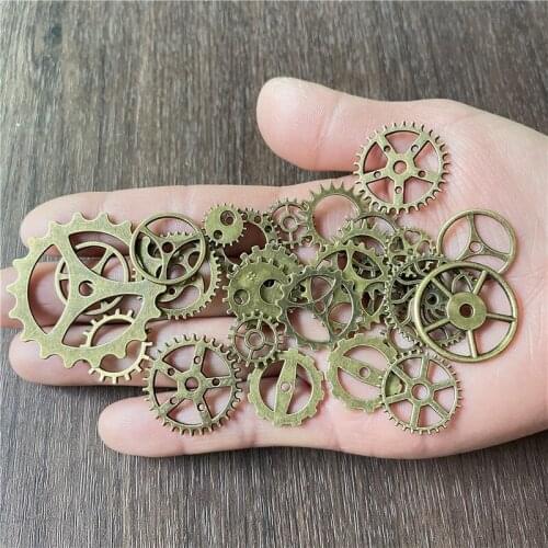 JunKang 30pcs Metal Gear Clock Hand Filling UV Resin Epoxy Mold Making Accessories For Handmade DIY Jewelry Crafts