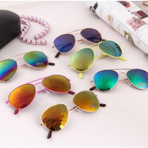 Fashion Boys Sunglasses Kids Pilot Style Cool Children Sun Glasses For Girls 100%UV Protection Glasses UV400 Oculos Gafas