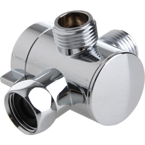 Multifunction 3 Way Shower Head Diverter Valve G1/2 Three Function Switch Adapter Connector T-adapter For Toilet Bidet Shower