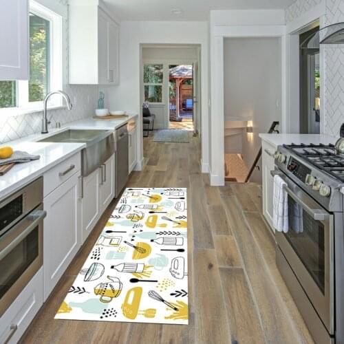 Non-Slip Kitchen Carpet Floor Mat Door Rugs For Living Room Wrinkle-Resistant Home Kitchen Mat Carpet Kitchen Rug Door Mat Bath