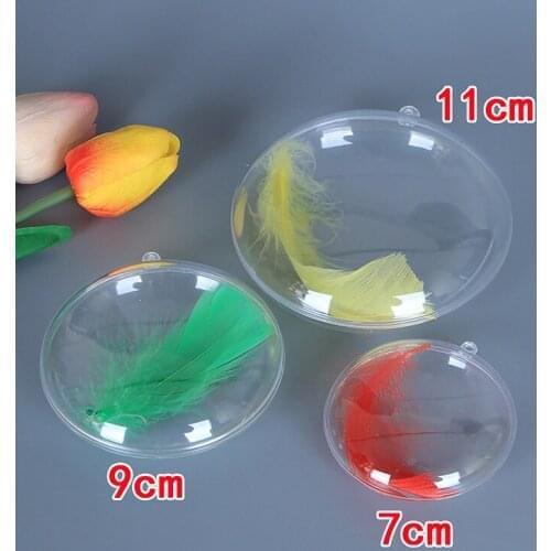 Plastic Clear Christmas Balls Decorations Hanging Ball Bauble Candy Ornament Xmas Tree Outdoor Romantic Decor Merry Christmas Gi