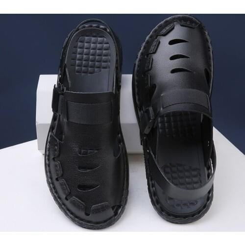 Sandalias Piel Sandale Ete Homme Summer Sandals Men Leather Classic Roman Sandalias Cuero Deportivas Sandal Shoes De Para Hombre