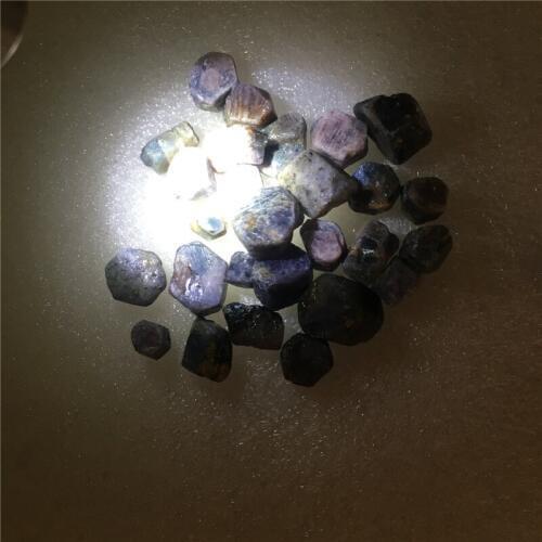 Special offer 100g blue&light purple colour mixture corundum natural special gemstones and minerals healing crystals