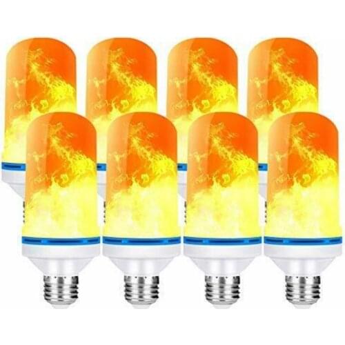 NEW E27 LED Flame Light Bulbs 4 Modes Party LED Flame Effect Light 85-265V Simulation Fire Lights Bulb KTV Festival Garden Decor
