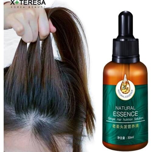 Hair Glowth Serum Ginger Essence Germinal Hair Growth Essence Oil Hair Loss Treatment Ginseng Hair Growing Fast Repair Serum