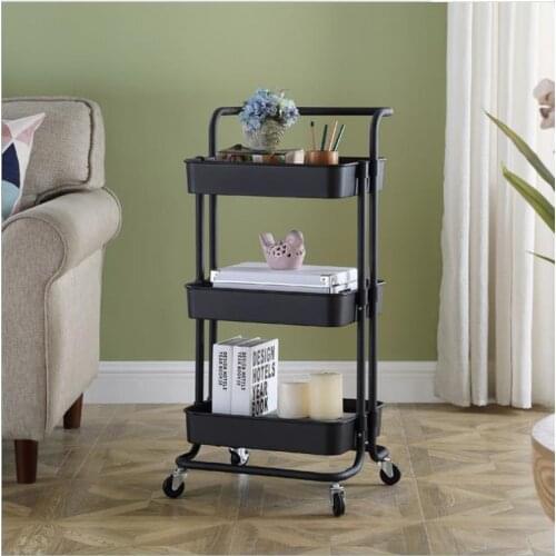 3 Tier Rolling Storage Utility Cart / Multipurpose Rack / Storage Shelf Kitchen Organizer