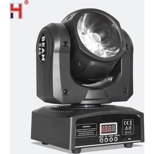 Moving Head 60w Beam Light RGBW 4in1 With Dmx-512 Led Stage Lights For Party Club Dj Lighting