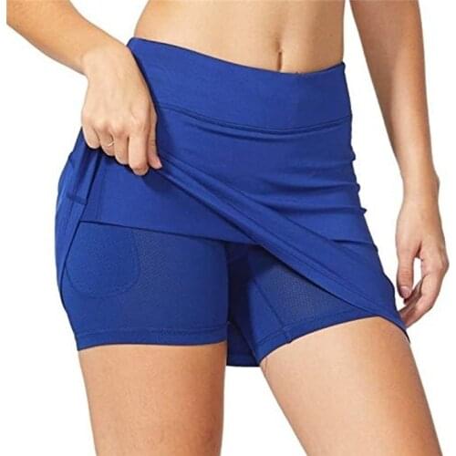 Women Gym Double Shorts Side Pocket Running Shorts Breathable Quick Dry Women Shorts Workout Fitness Sportwear