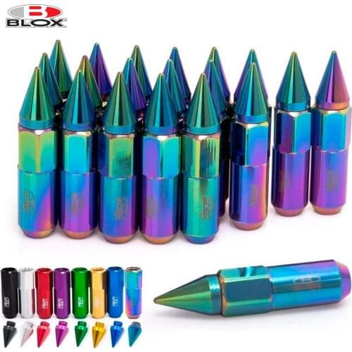 20PCS Blox Jdm Style Aluminium Extended Tuner Wheel Lug Nuts With Spike For Wheels Rims M12X1.25 Or M12X1.5 AF-550NSPK