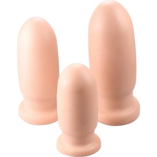 3 Sizes PVC Big Anal Plug Prostate Massage Anus Stimulator Expansion Masturbation Orgasm Sex Realistic Penis Erotic Adults Toys