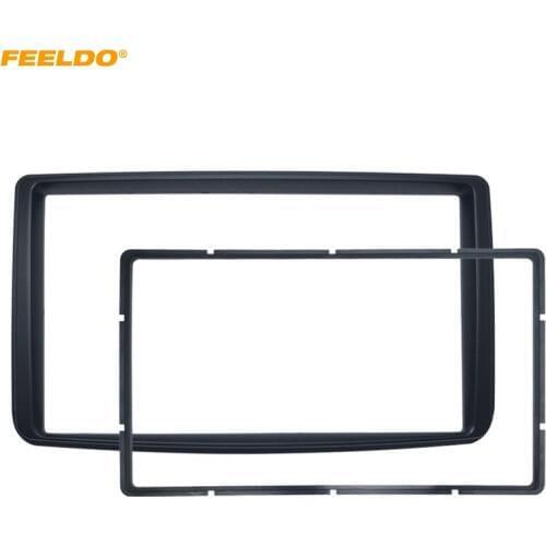 FEELDO Car Stereo Radio 2Din Fascia Frame For HAIMA Qiubite/Cupid 2009+ Plate Trim Panel Dash Installation Mount Kit#1658