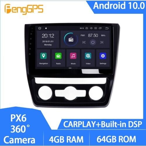 Android 10 Car GPS Head Unit for Skoda Yeti 5L 2009-2014 Touchscreen Multimedia FM AM Radio DVD Player Mirror Link 1080P USB