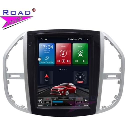 12.1 Inch Tesla Style For Mercedes-Benz Vito 2013 2014 2015-2017 Car Radio Stereo GPS Navigation Octa Core 6G+128G Android 10.0