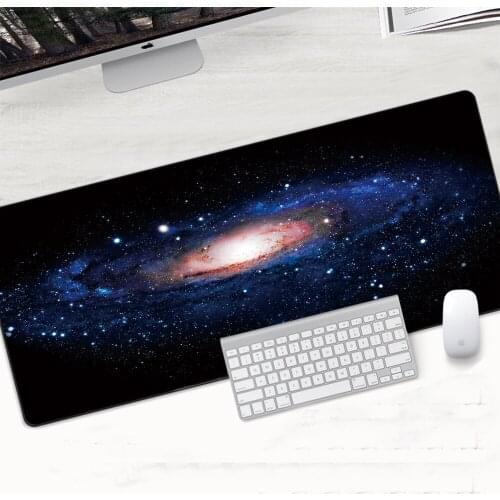 Mairuige Large Desktop Pad Andromeda Galaxy Mouse Pad Cute Computer Mouse Pad Gamer Mausepad Laptop Mouse Pad 900x400x2mm