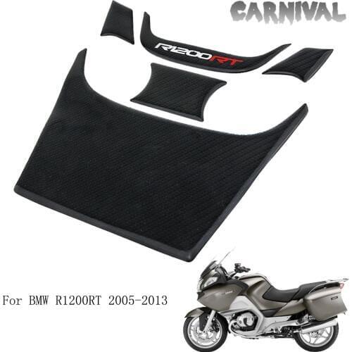 For BMW R1200RT R1200 RT 2005-2013 Black Motorcycle Tank Protector 3D Gel 3D Carbon Fiber Fuel Tank Sticker
