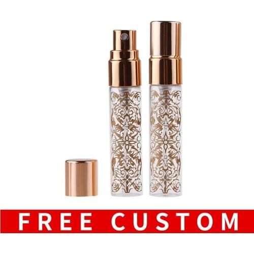 Wholesale 5ML Printing Parfum Spray Bottle For Perfume Aluminium Travel Parfum Spray Portable Empty Cosmetic Containers