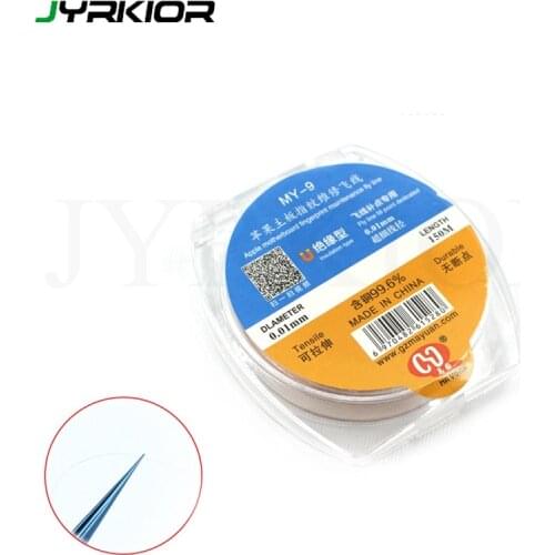 Jyrkior 0.01mm Mobile Phone Wire Fingerprint Chip PCB Copper Fly Line Motherboard Logic Board PCB Fingerprint Point Tools