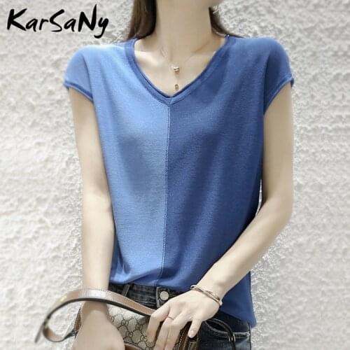 KarSaNy Women's Silk T-Shirts