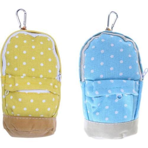 Korean Style Canvas Pencil Case Schoolbag Pattern Kawaii Dots Pencil Bag Kids Student School Supplies Stationery Estojo Escola